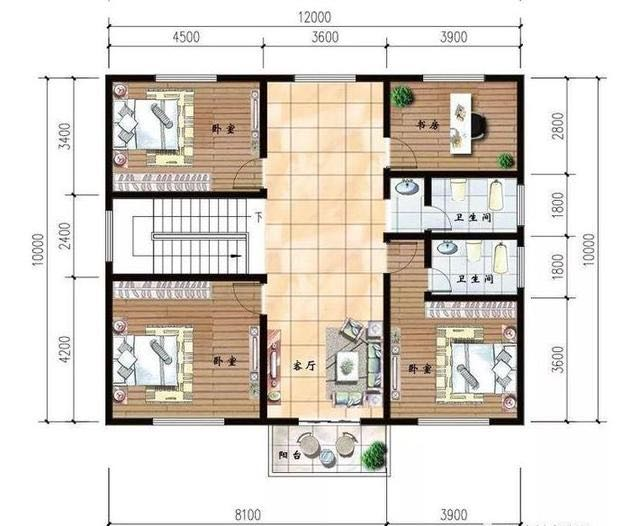 三层集装箱别墅平面图