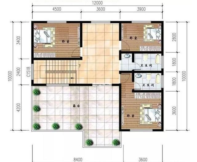 三层集装箱别墅平面图