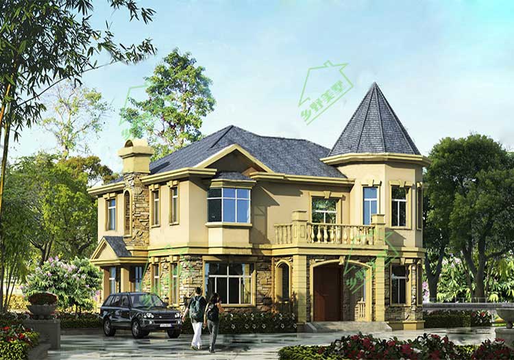 简欧集装箱别墅效果图