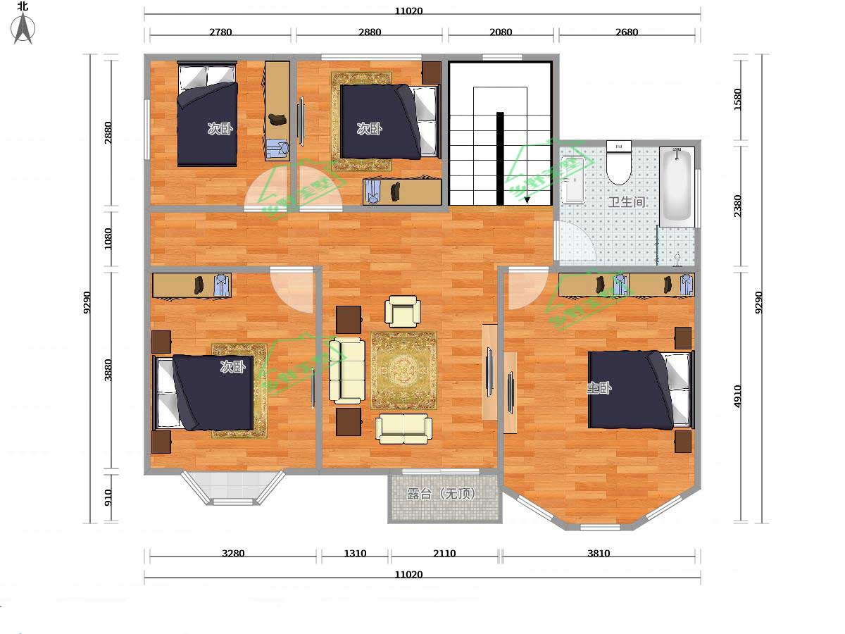 简欧集装箱别墅平面图