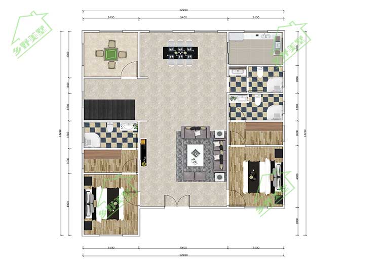 四川成都集装箱别墅平面图