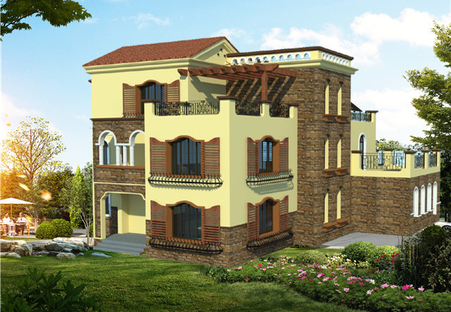 三层集装箱别墅样板房图2