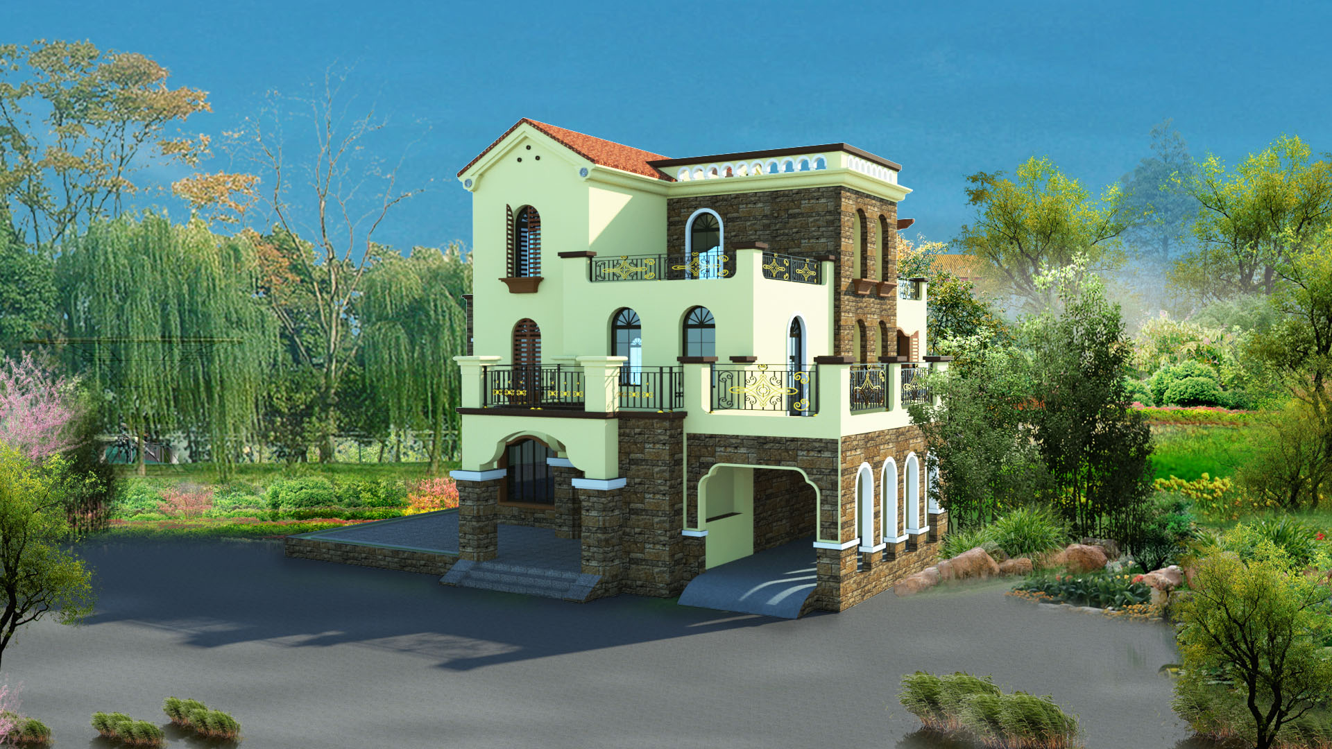 三层集装箱别墅样板房图4