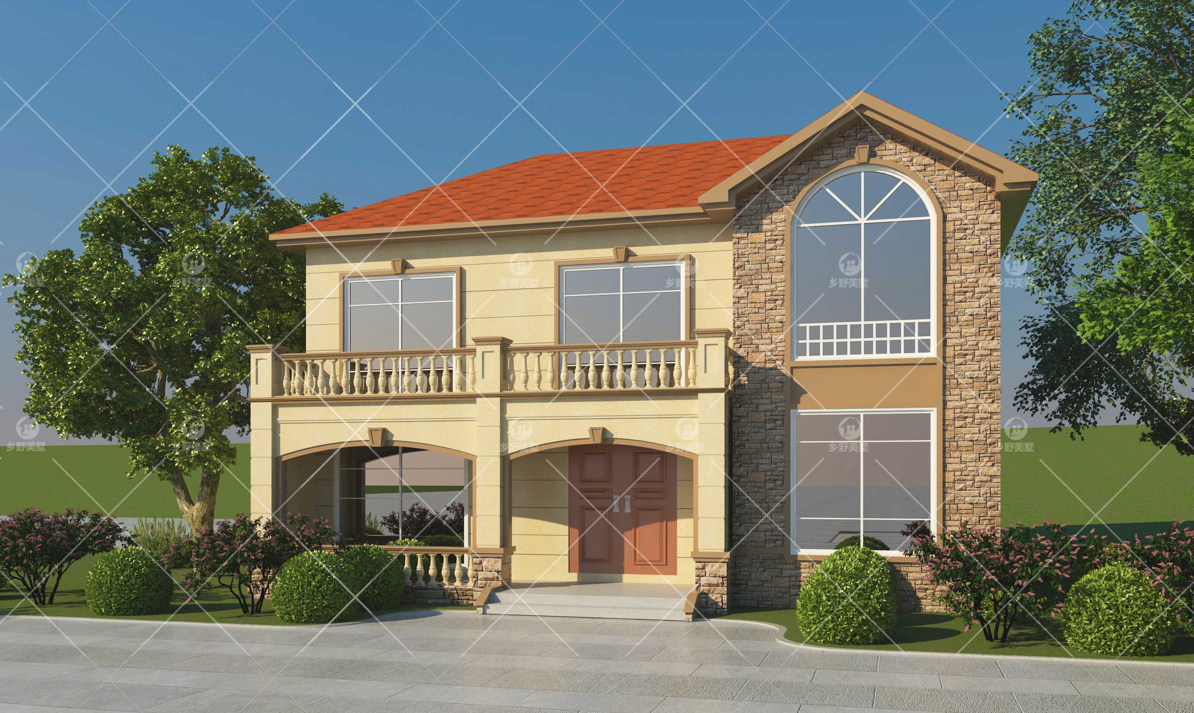 20万二层集装箱别墅设计效果图 20万二层集装箱别墅设计效果图