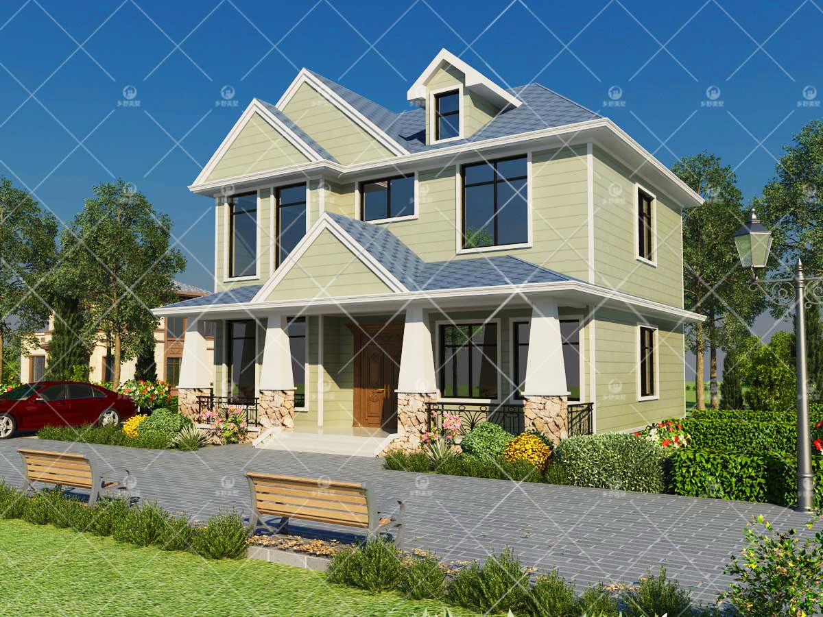 20万二层集装箱别墅设计效果图 20万二层集装箱别墅设计效果图