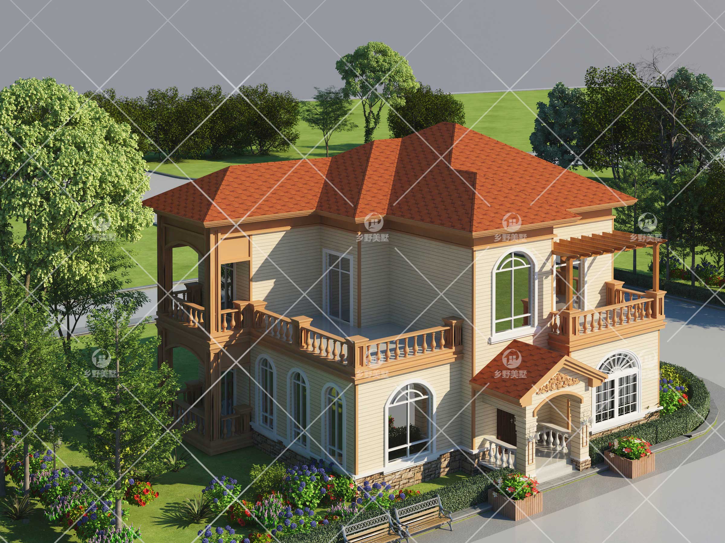 成都景区集装箱别墅建设效果图