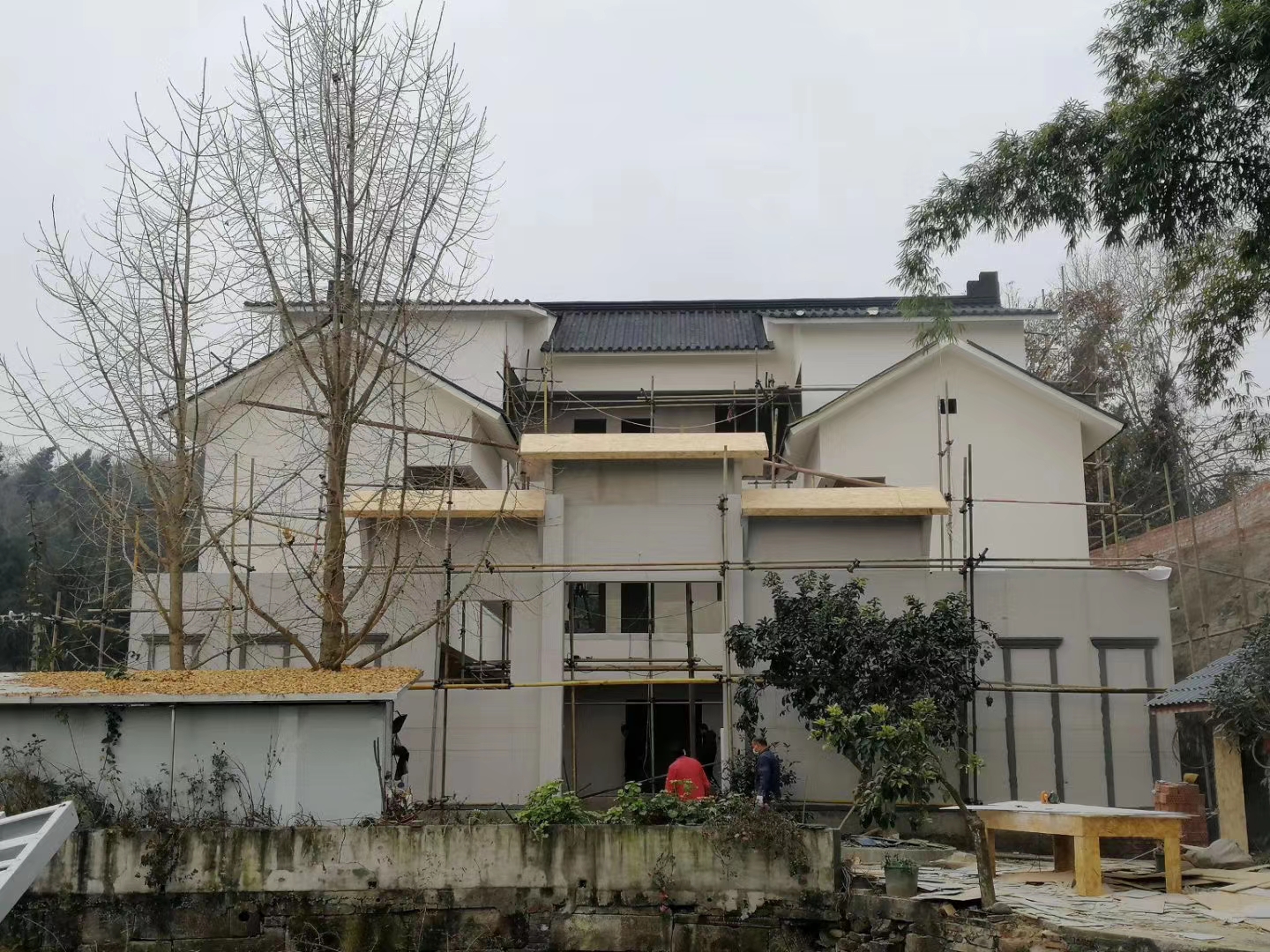 农村集装箱别墅四合院 